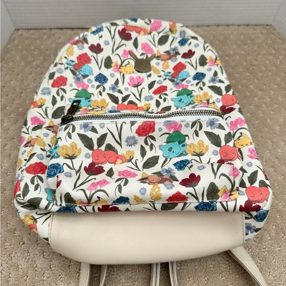 POKEMON Floral Sleeping Pokemon Bioworld Mini Backpack - Picture 7 of 9